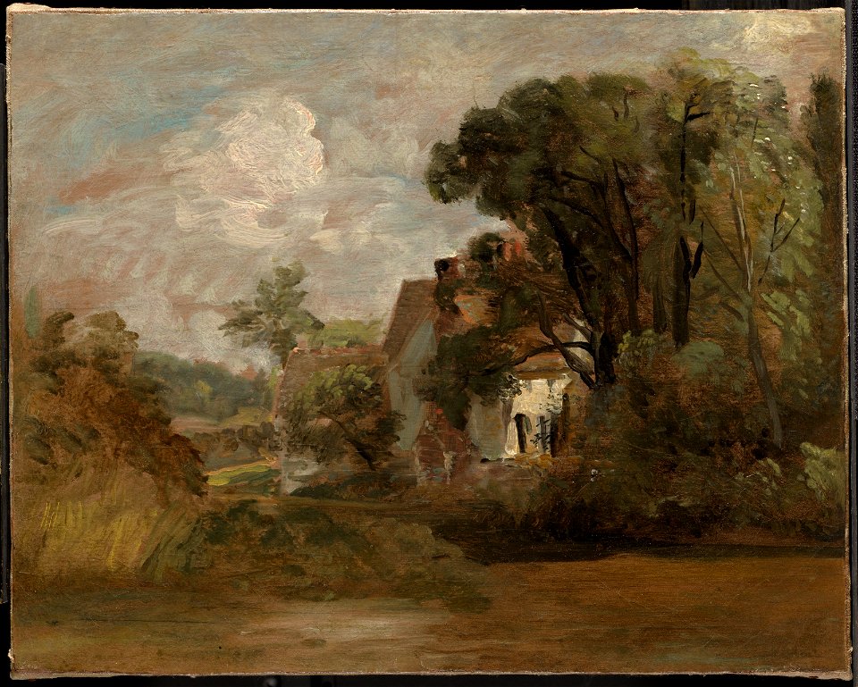 Constable - Willy Lott's House (recto), c. 1812–13, 2007.8.24