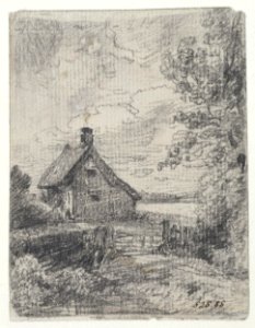 Constable - The Cottage in a Cornfield, East Bergholt, 828-1888. Free illustration for personal and commercial use.