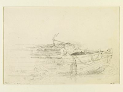 Constable - The fore-part of a barge at Flatford, 834-1888