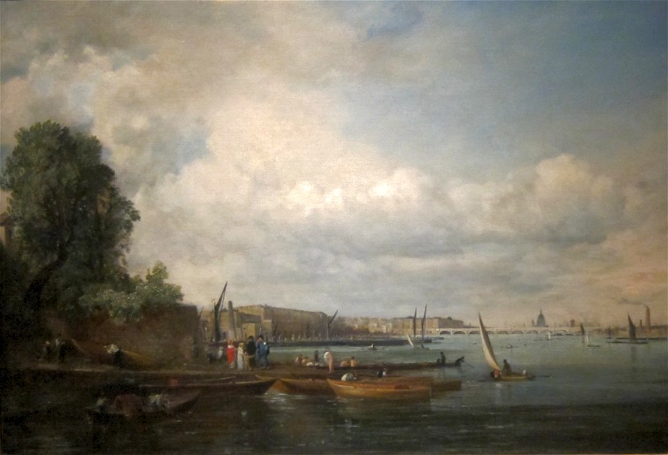 Waterloo Bridge by John Constable, c. 1820
