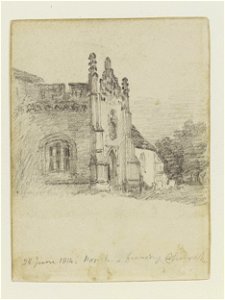 Constable - The porch of Feering Church, D.230-1888