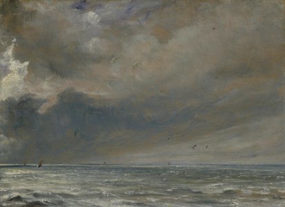 Constable - The Sea near Brighton, 1826, N02656. Free illustration for personal and commercial use.