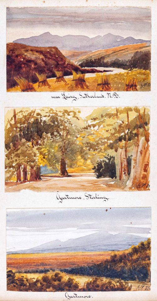 Constance Caulfeild (Countess of Ranfurly) - Ranfurly-01-98183 - watercolour of Norway - 1884 - 01