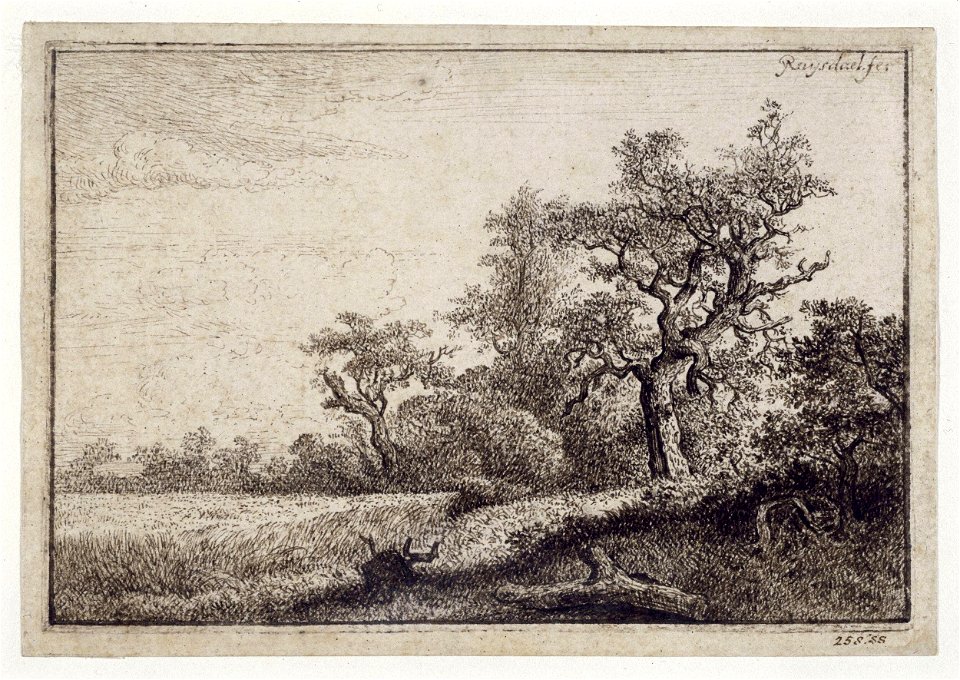 Constable - The Wheatfield. After Jacob Ruysdael, 258-1888