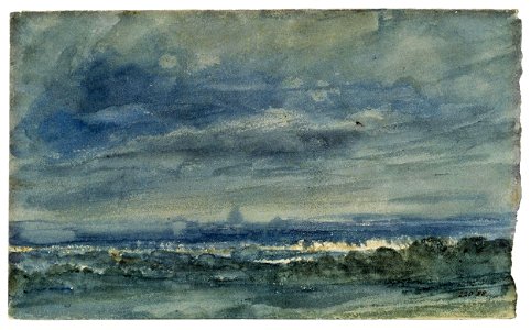 Constable - View at Hampstead, looking towards London, 220-1888