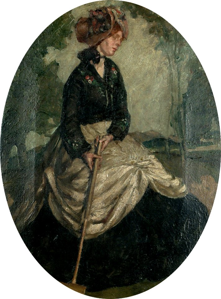 Constance Rea Lady playing croquet