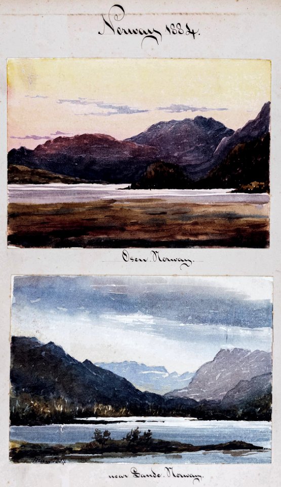 Constance Caulfeild (Countess of Ranfurly) - Ranfurly-01-98183 - watercolour of Norway - 1884 - 04