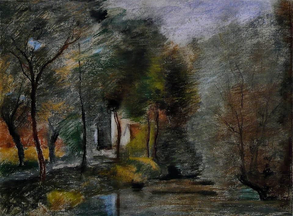 Constant Dutilleux - Paysage à Lambres