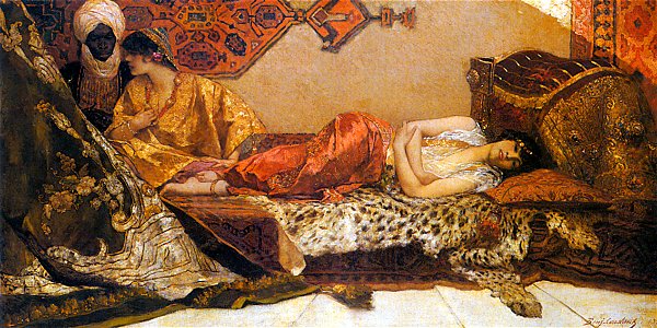 Constant odalisque. Free illustration for personal and commercial use.