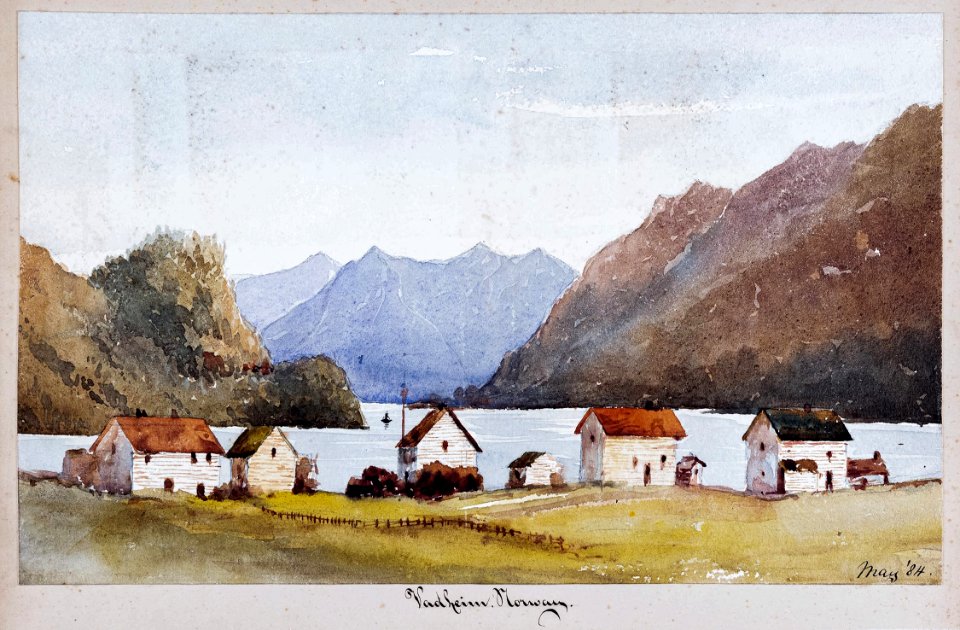 Constance Caulfeild (Countess of Ranfurly) - Ranfurly-01-98183 - watercolour of Norway - 1884 - 03