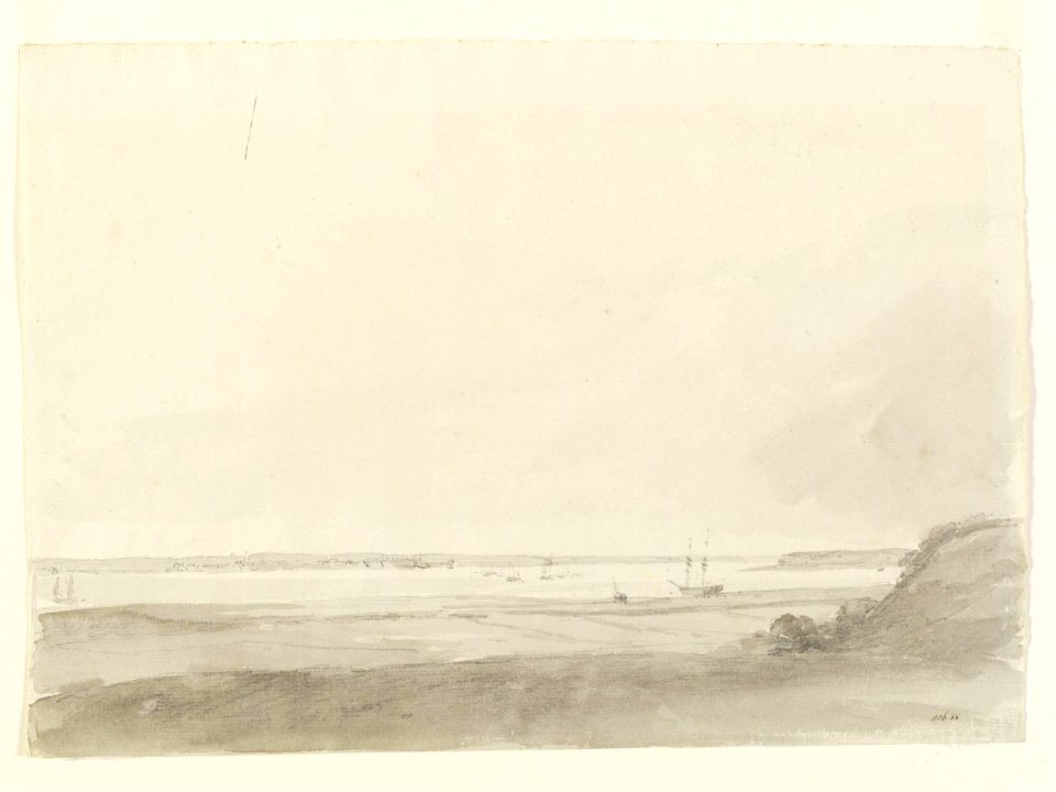 Constable - View from the shore over the Thames or the Medway, 806-1888