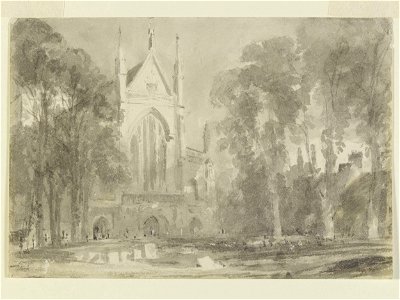 Constable - Winchester Cathedral west front, 609-1888