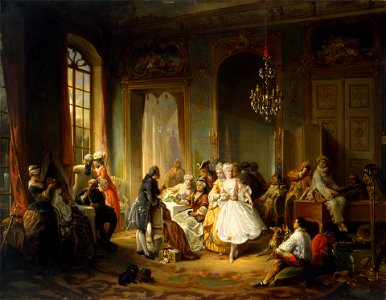 Constant Wauters Actors before a performance