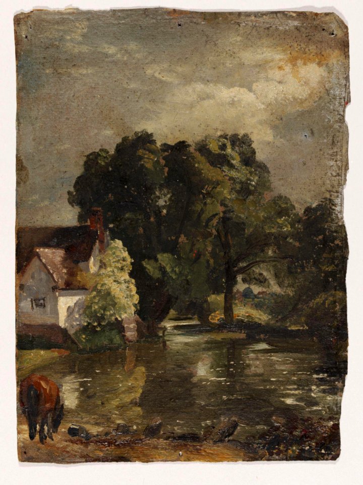 Constable - Willy Lott's House, near Flatford Mill, ca. 1810-1815, 166-1888, 2010EH2617