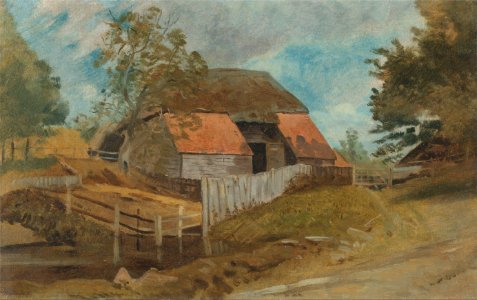 Lionel Constable - Old barn - Google Art Project