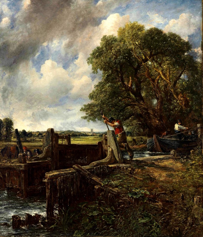 John Constable A Boat Passing a Lock