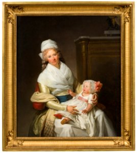 Constantia Foster med syskonbarn - Nationalmuseum - 178039