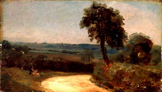 Constable, John - The Lane from East Bergholt to Flatford - Google Art Project. Free illustration for personal and commercial use.