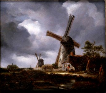 Constable, John - Landscape with Windmills near Haarlem, after Jacob van Ruisdael - Google Art Project