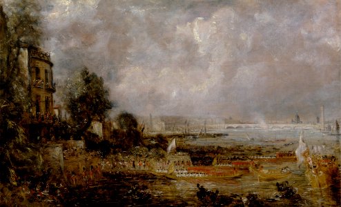 John Constable - The Opening of Waterloo Bridge - Google Art Project