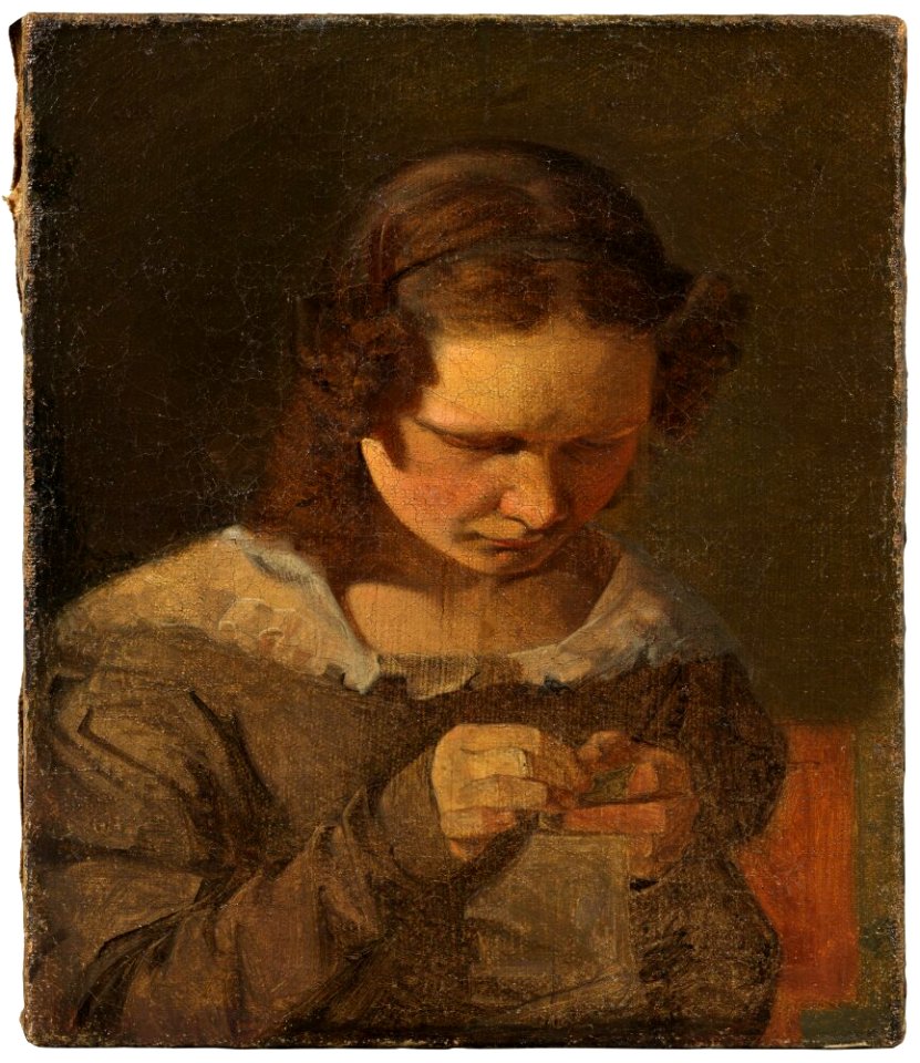 Constantin Hansen - Alvilde Hansen, the Artist’s Sister - NM 3308 - Nationalmuseum
