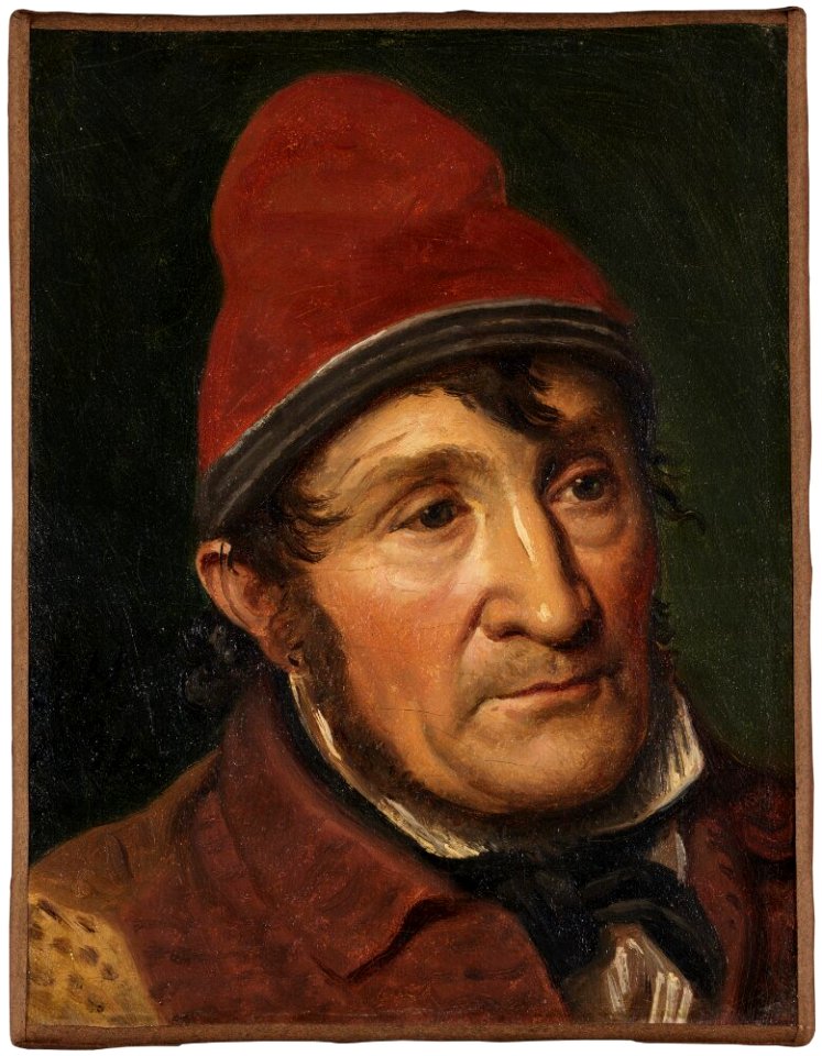 Constantin Hansen - Jean Holm, inhabitant at Bombebøssen, a Shelter for Poor Seamen - NM 7510 - Nationalmuseum