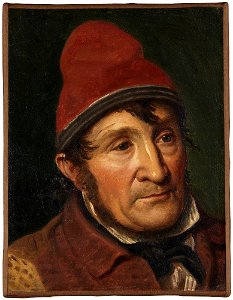 Constantin Hansen - Jean Holm, inhabitant at Bombebøssen, a Shelter for Poor Seamen - NM 7510 - Nationalmuseum