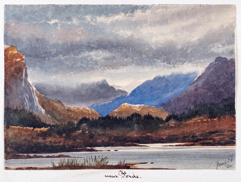 Constance Caulfeild (Countess of Ranfurly) - Ranfurly-01-98183 - watercolour of Norway - 1884 - 06