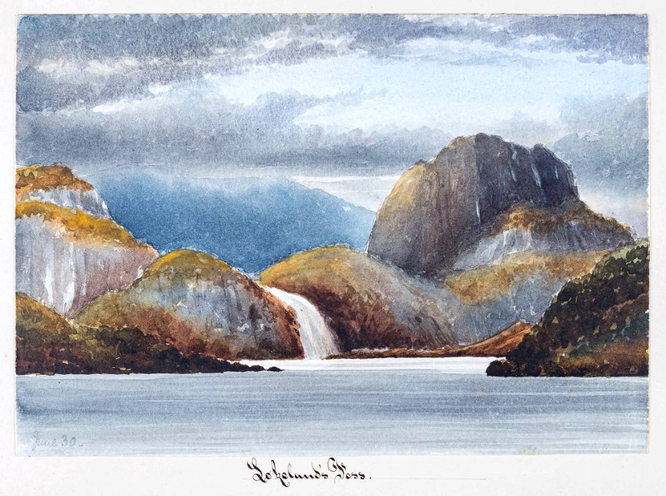 Constance Caulfeild (Countess of Ranfurly) - Ranfurly-01-98183 - watercolour of Norway - 1884 - 11