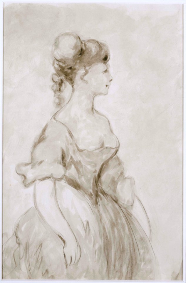 Constantin Guys - Lady in Crinoline - Google Art Project