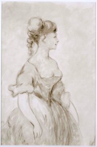 Constantin Guys - Lady in Crinoline - Google Art Project