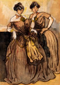 Constantin Guys Ohne Titel (Zwei Frauen)