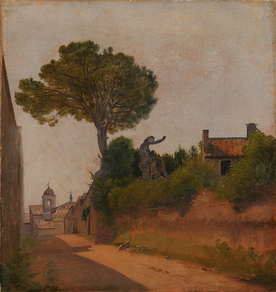 Constantin Hansen - En gade i Rom, Vicolo Sterrato