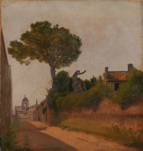Constantin Hansen - En gade i Rom, Vicolo Sterrato