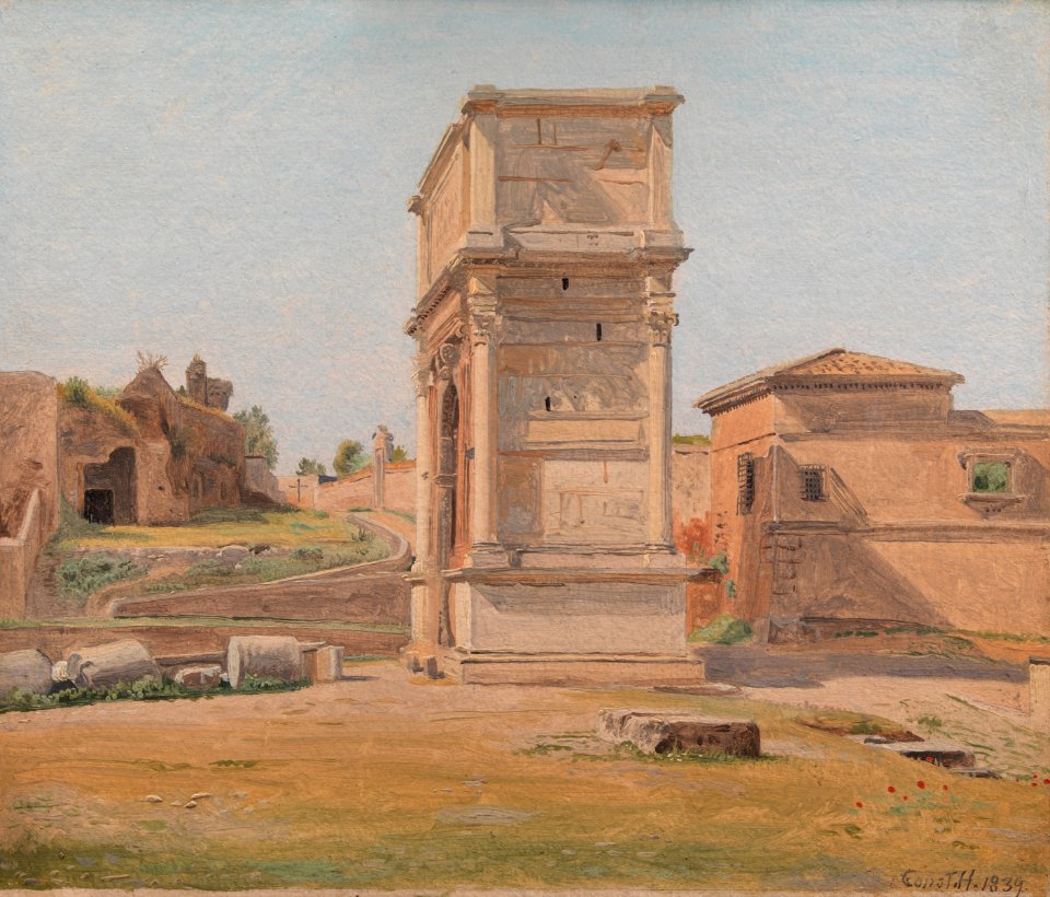 Constantin Hansen - The Arch of Titus in Rome - Google Art Project