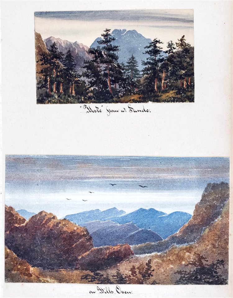 Constance Caulfeild (Countess of Ranfurly) - Ranfurly-01-98183 - watercolour of Norway - 1884 - 08