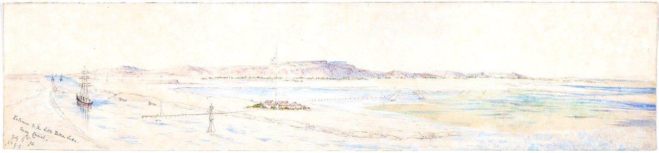 Constance Frederica Gordon-Cumming - Entrance to the Little Bitter Lake - Suez Canal