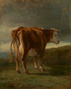 Constant Troyon - Rood-en-wit koe - hwm0318 - Museum Mesdag