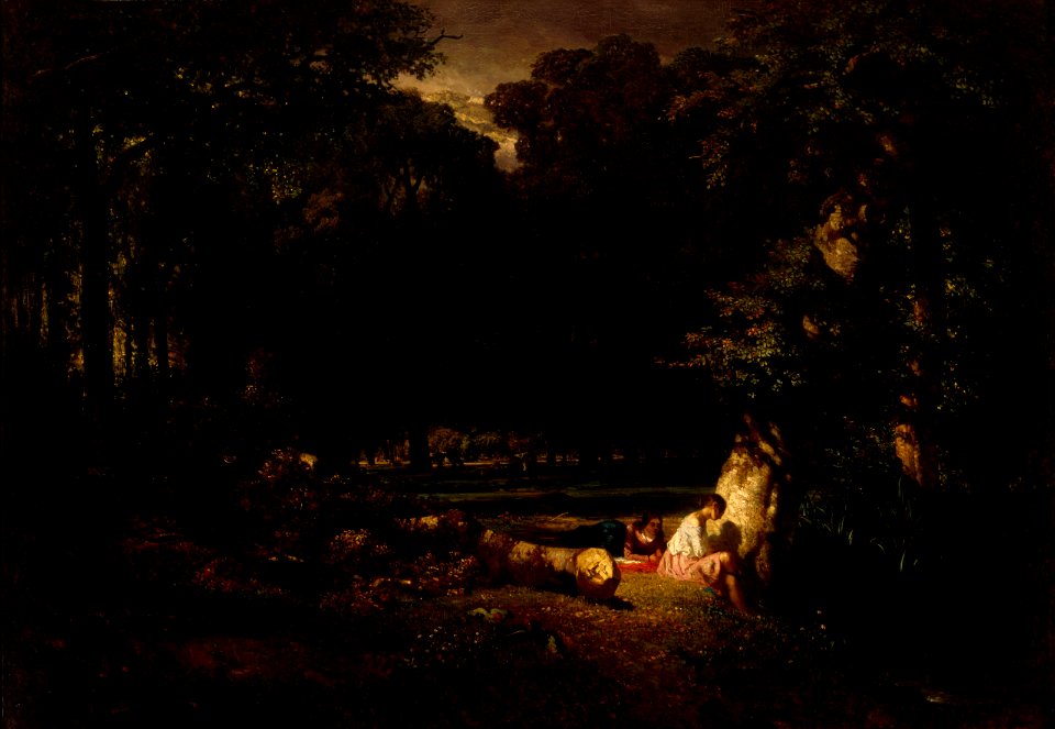 Constant Troyon - The Bathers (Clearing in the Forest) - 94.6 - Museum of Fine Arts