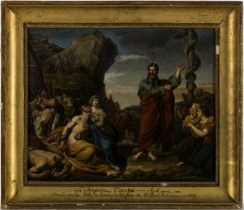 Constant ou Constantin-Louis-Félix Smith - Esquisse pour l'église Saint-Paul-Saint-Louis , Le serpent d'airain - PPP4793 - Musée des Beaux-Arts de la ville de Paris