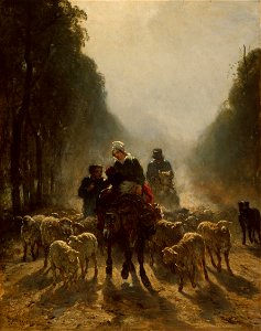 Constant Troyon - The Road to Market - 1894.1068 - Art Institute of Chicago