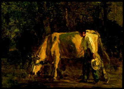 Constant Troyon - Cows and Cowherd - 64.131 - Museum of Fine Arts
