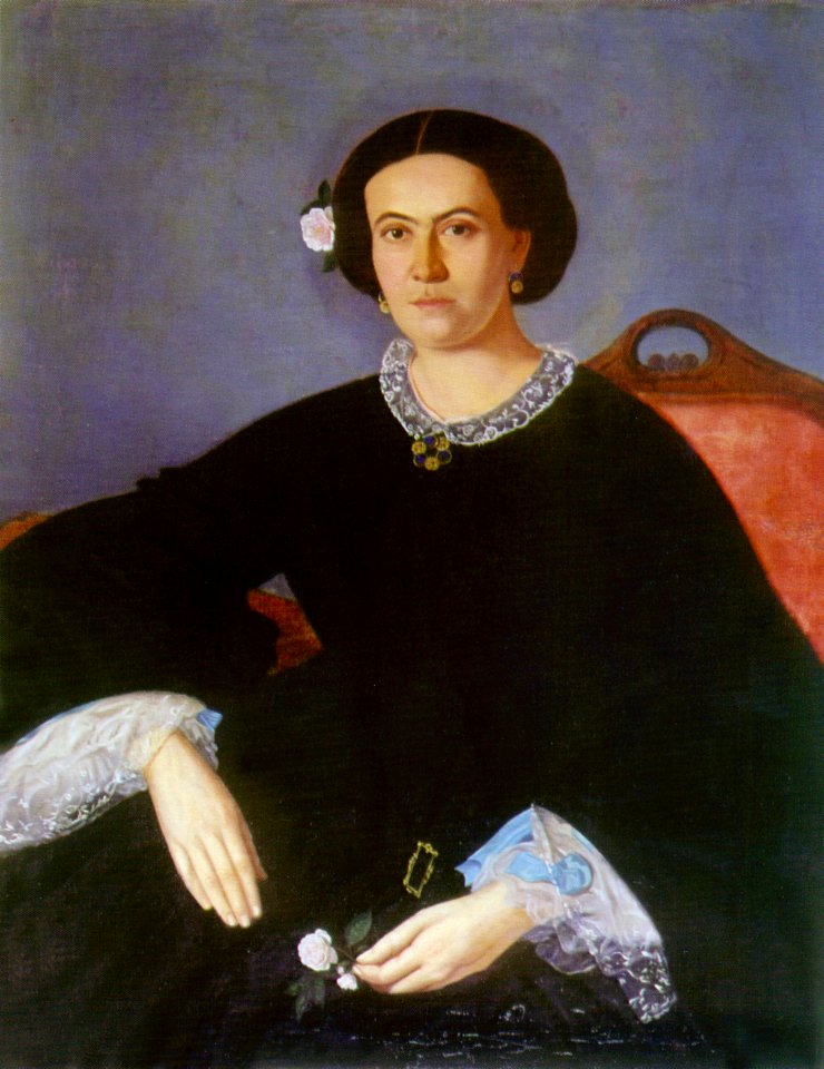 Constantin Lecca - Portret de femeie in negru