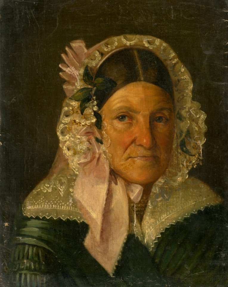 Constantin David Rosenthal - Portrait of an Older Woman in a Bonnet - O 6981 - Slovak National Gallery
