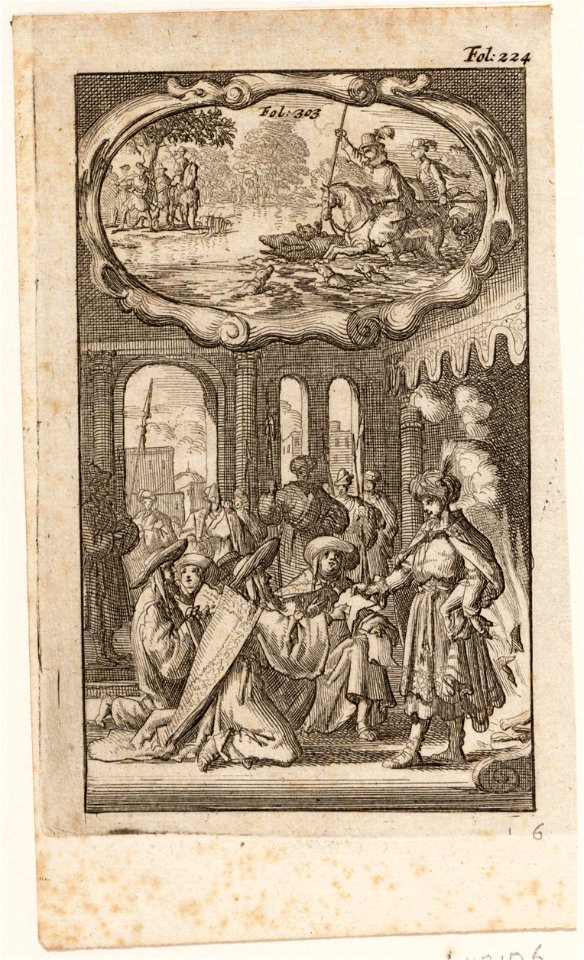 Constantijn de Grote met bisschoppen te Nicene, objectnr A 42176