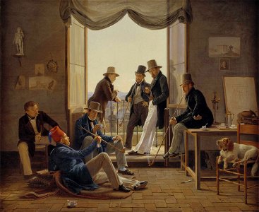 Constantin Hansen 1837 - Et selskab af danske kunstnere i Rom