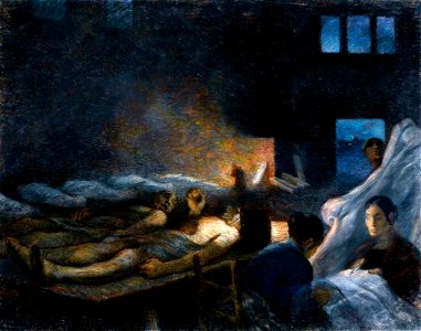 Constantin Meunier - The disaster in the Agrappe coal mine
