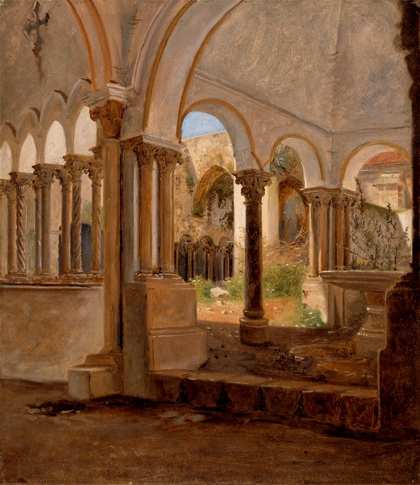 Constantin Hansen - Autio luostarinpiha - A IV 2856 - Finnish National Gallery