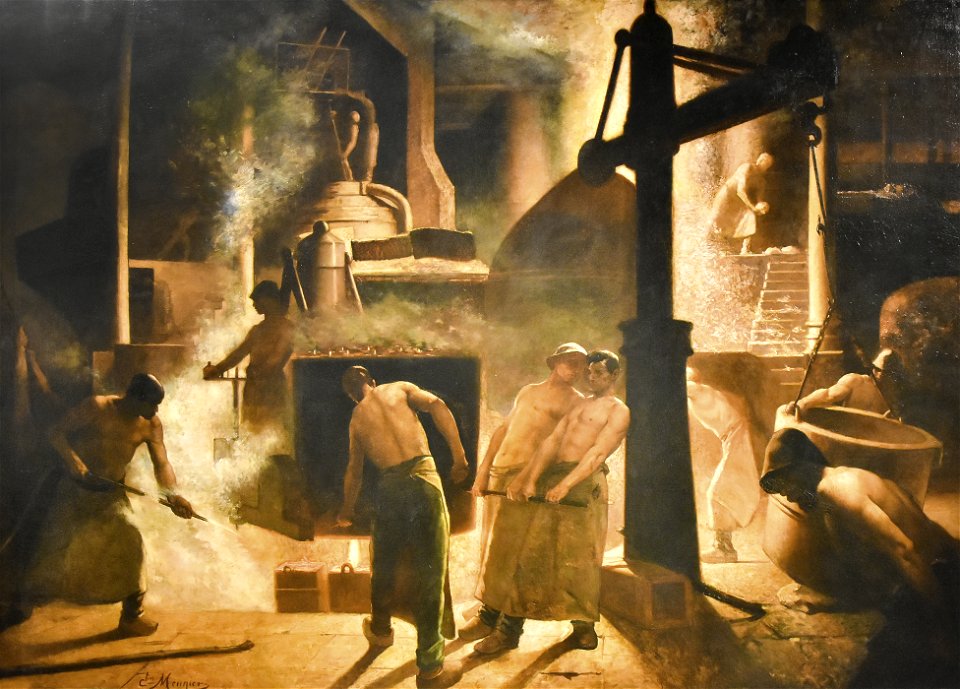 Constantin Meunier (1831-1905) De gieterij te Seraing - La Boverie Luik 23-08-2018