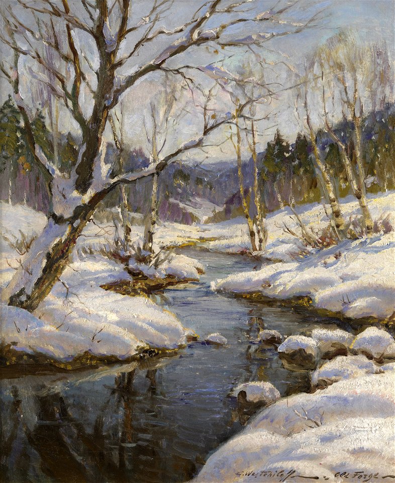 Constantin Westchiloff - Early Spring at the Old Forge, New York